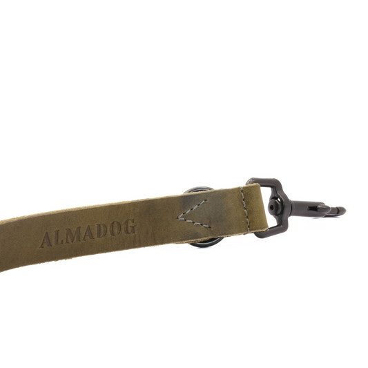 UmhĂ€ngeleine Joker - Glattes Fettleder olivgrĂŒn